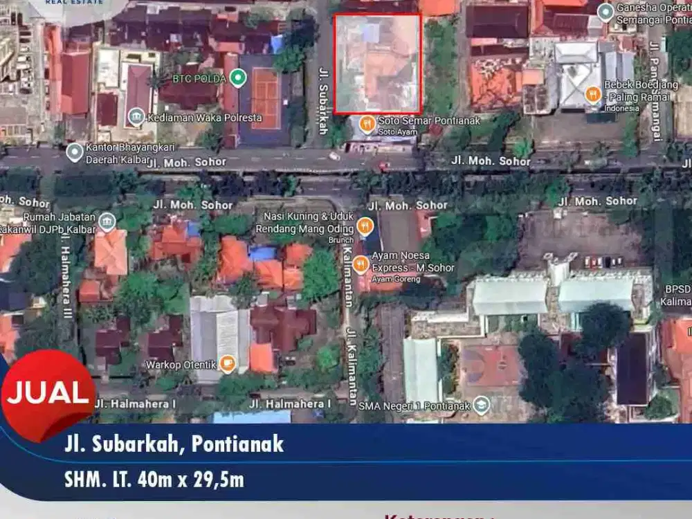 Di jual tanah lokasi strategis