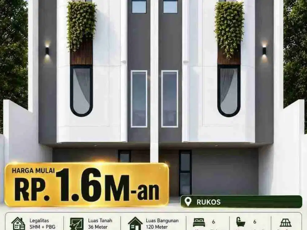 Jual Kosan Baru  Di Utan Kayu Matraman Jakarta Timur (6 kamar+ 6 KM)