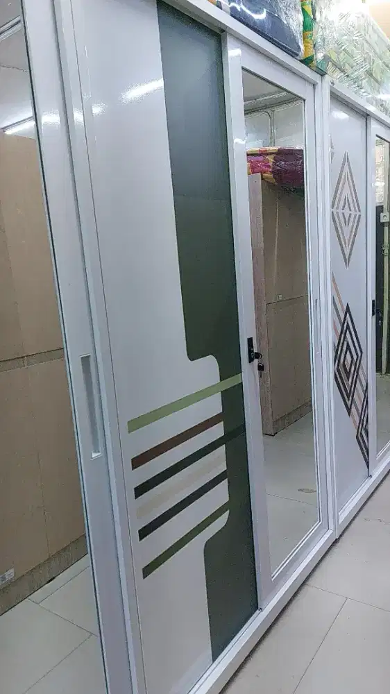 Lemari besi uk 120 & 90 2 pintu