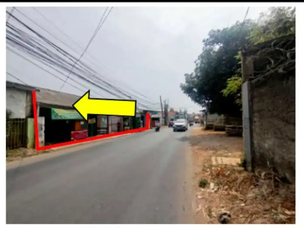 Jual Tanah Strategis 862 m² + 16 Kontrakn&4 Kios | Jln Raya Setu | SHM