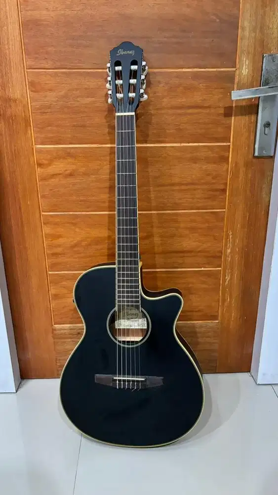 Gitar Ibanez AEG8TNE-BKF Original | Electric Guitar Nylon + Tas