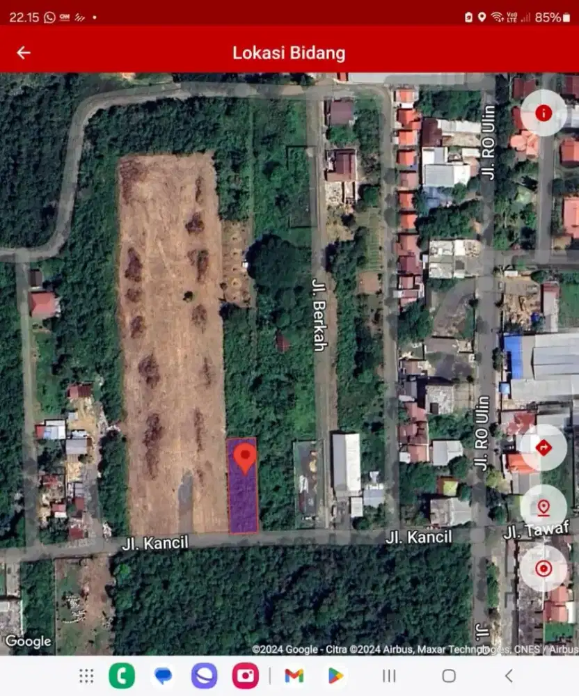 DIJUAL TANAH SHM 1.770 m² –LOKASI STRATEGIS DEKAT RS MEDIKA BANJARBARU