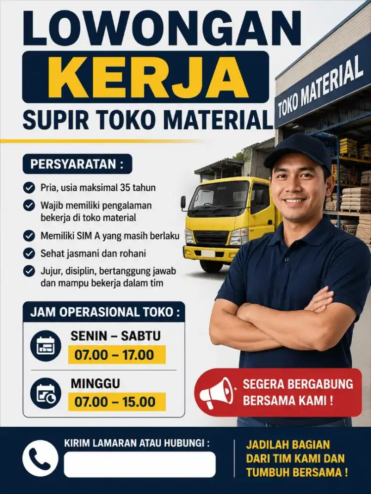 LOKER SUPIR MATRIAL