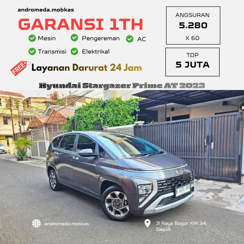 TDP TERMURAH 5 JT HYUNDAI STARGAZER PRIME AT 2023 KONDISI ISTIMEWA