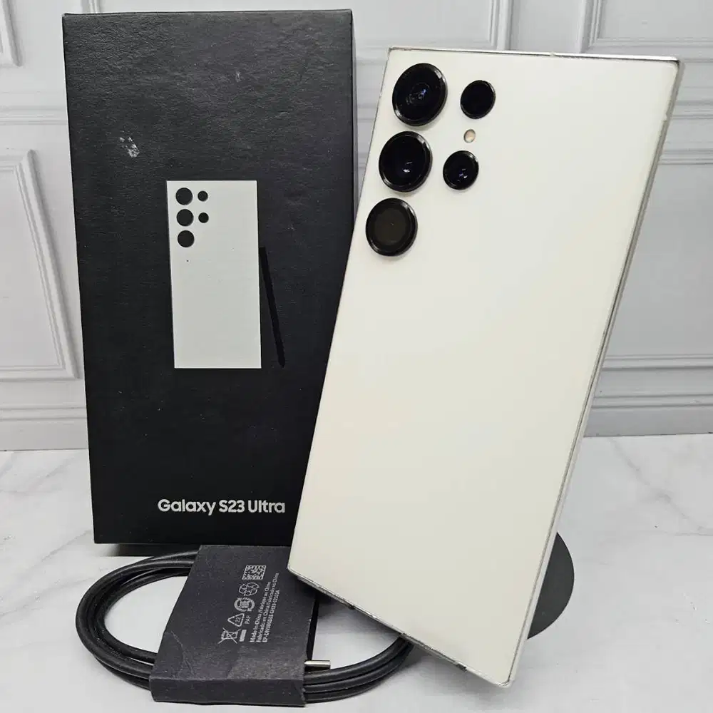 (B) Samsung Galaxy S23 Ultra 12/512GB Cream SEIN Fullset No Minus