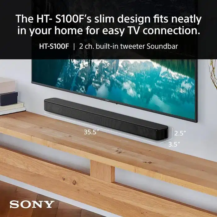 Sound Bar SONY HT-S100F 2ch Bluetooth (Soundbar Sony)