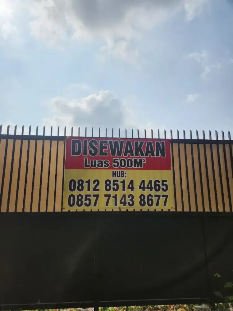 Di sewakan lahan kosong luas 500 meter & 700 meter