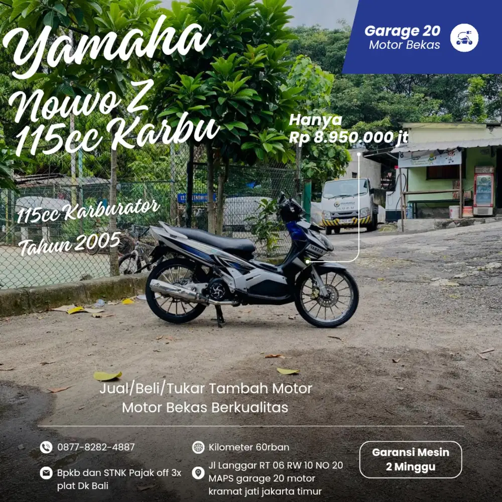 Yamaha Nouvo 110cc karburator Tahun 2005