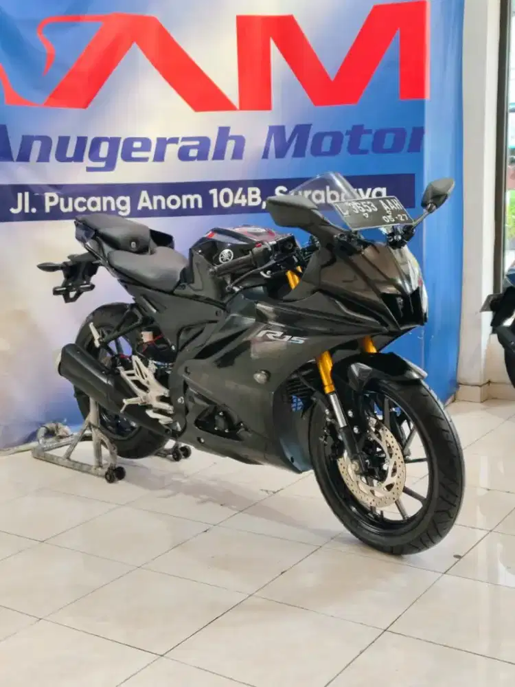KM 2RIBU !! Yamaha R15 V4 155 cc tahun 2022 HITAM