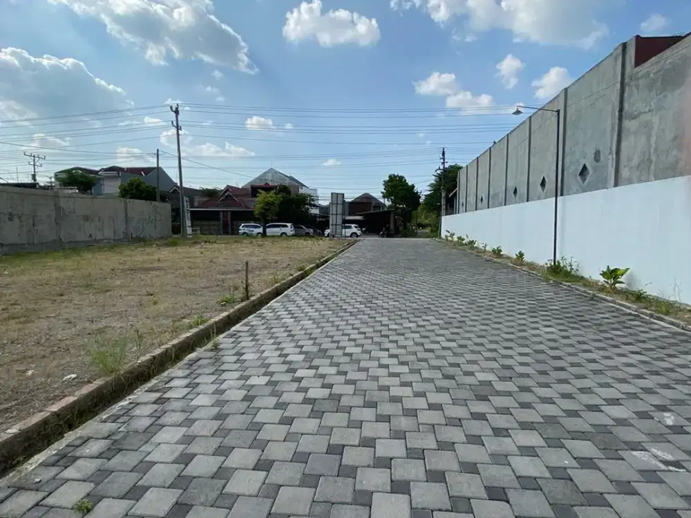 tanah kavling siap dibangun rumah luas 150m2 shm ready ready legalitas aman lokasi sangat strategis pas pinggir jalan raya solo baru