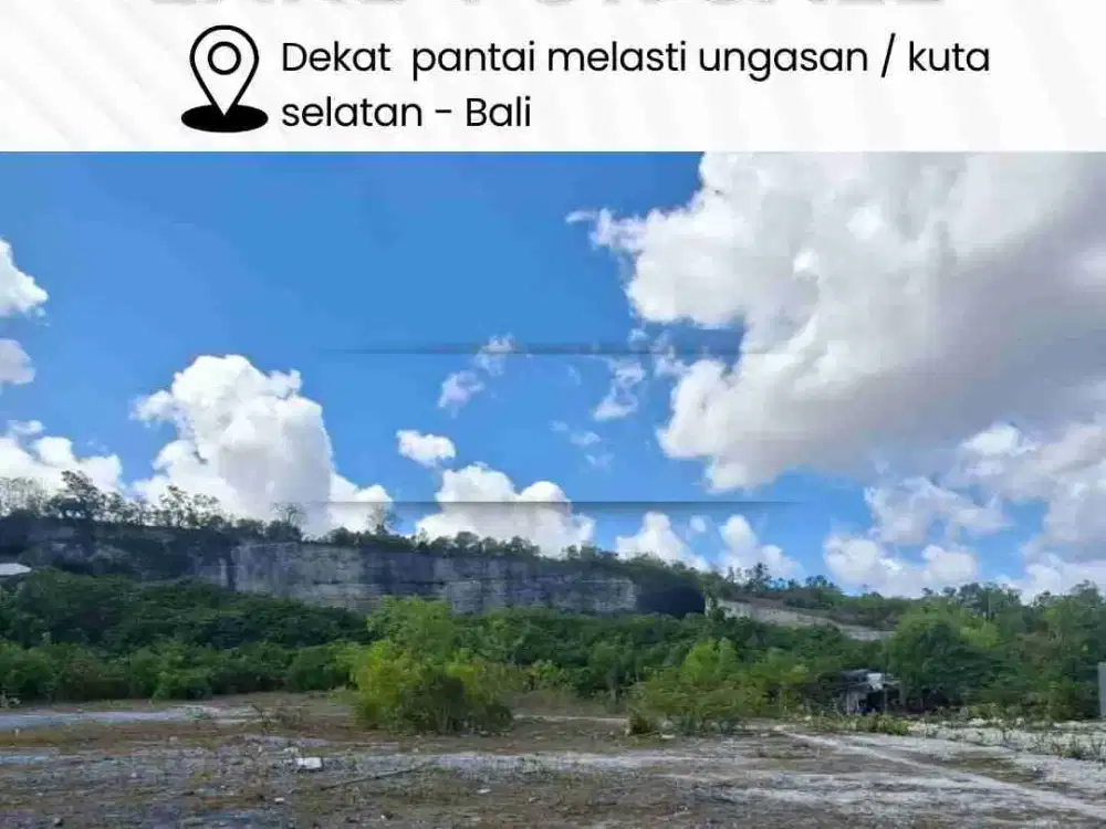 Dijual tanah dekat Pantai Melasti Ungasan / Kuta Selatan - Bali