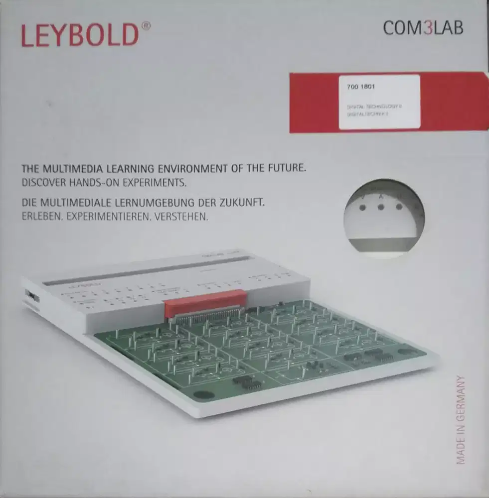 Modul eksperimen Leybold COM3LAB Digital Technology II (Kode 700 1801)