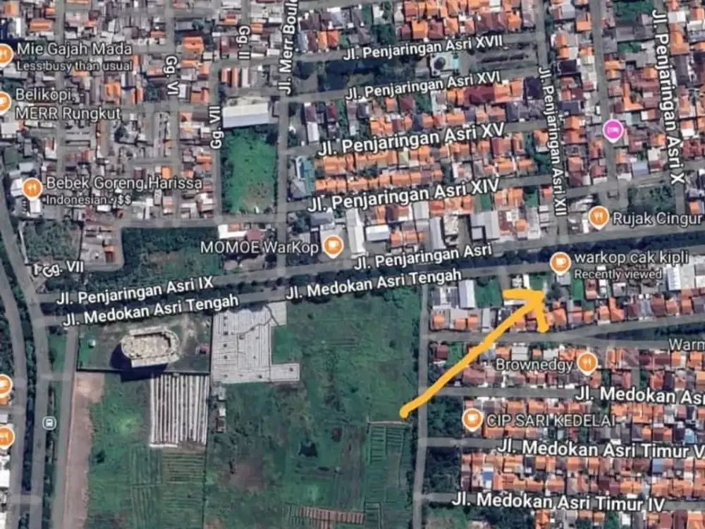 Dijual Tanah Medokan Asri Pinggir Jalan Raya, Strategis Cocok Untuk Buka Usaha