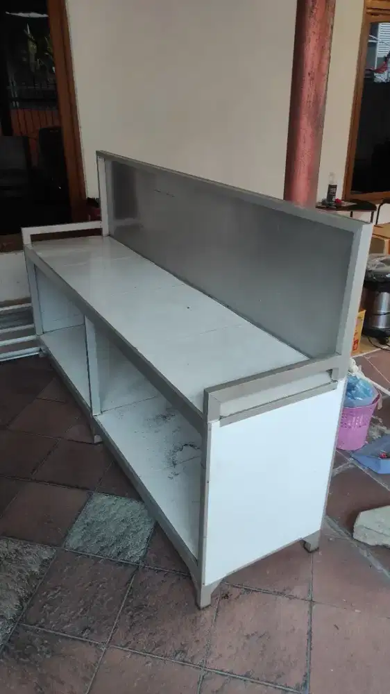 Jual meja dapur, meja kompor, chiller/showcase/kulkas Uchida