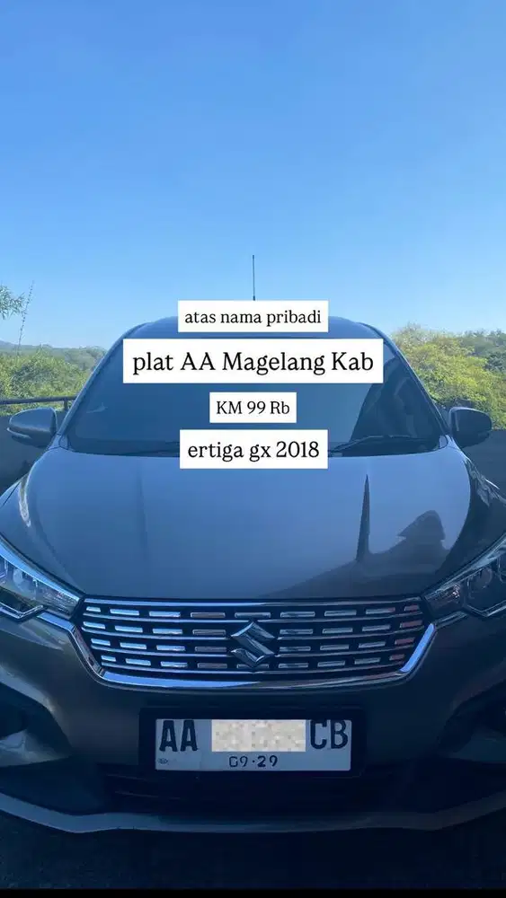 Ertiga GX tahun 2018 manual