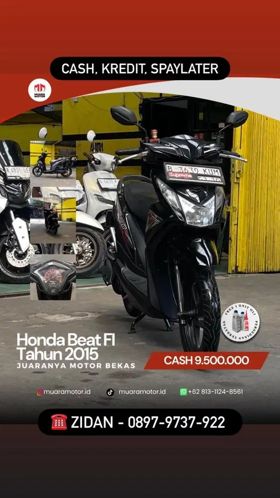 HONDA BEAT FI 2015 SIAP PAKAI !!!