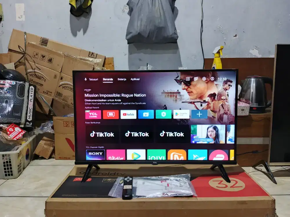 Jual tv led tcl android komplit