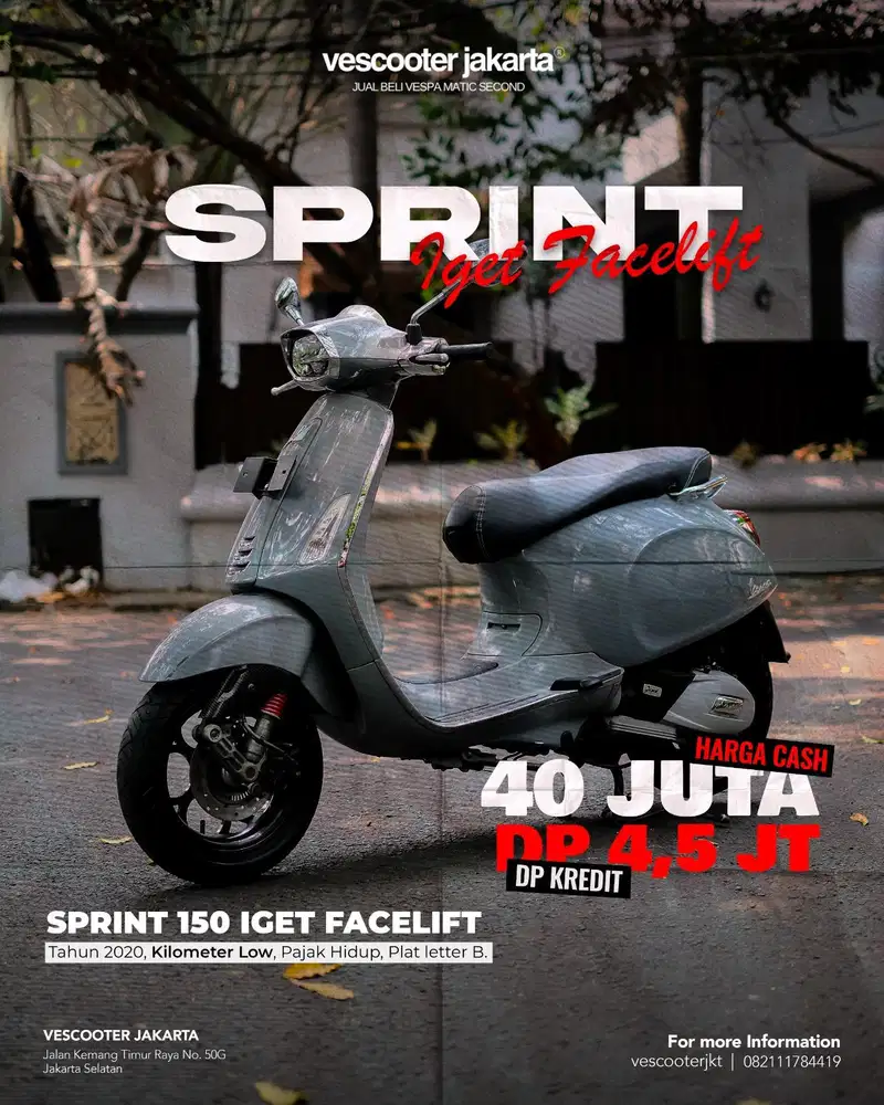 PIAGGIO VESPA MATIC SPRINT 150 IGET ABS FACELIFT 2020