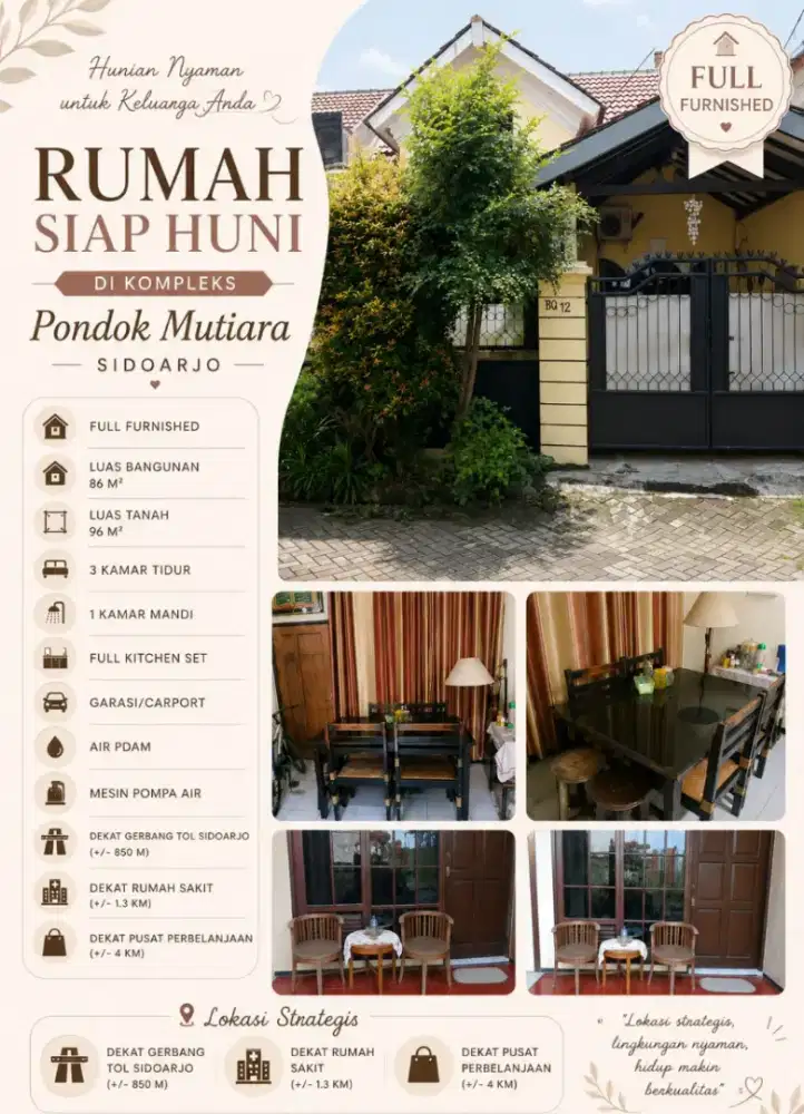 Rumah Sidoarjo dijual murah
