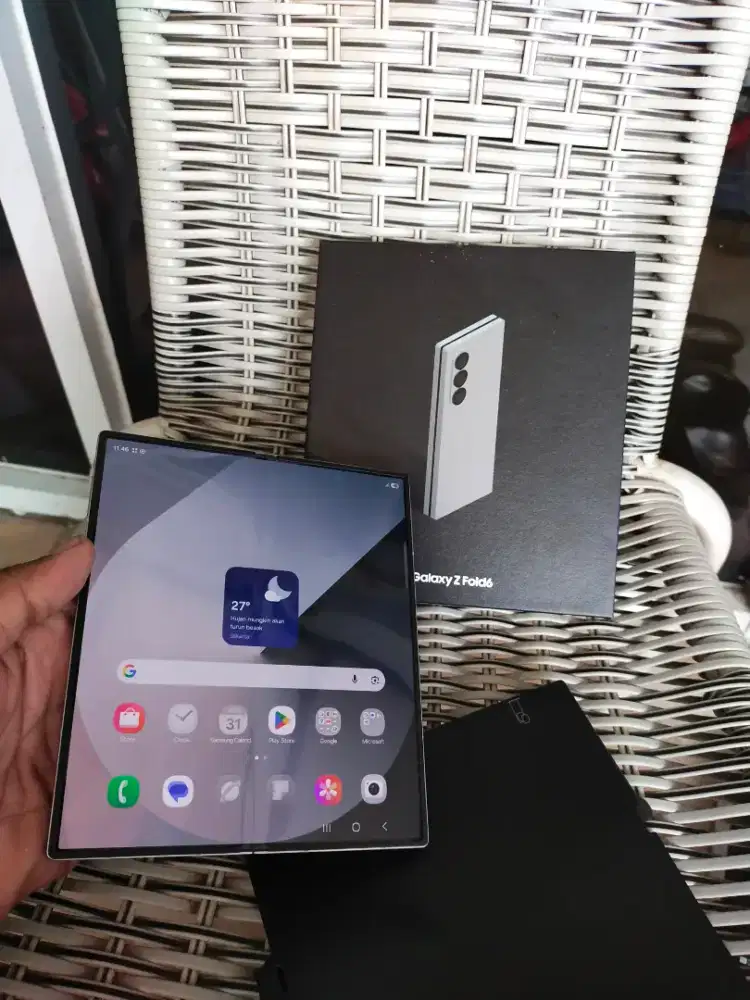Samsung Z-Fold 6 12/256 fullset ori sein bisa tt handphone