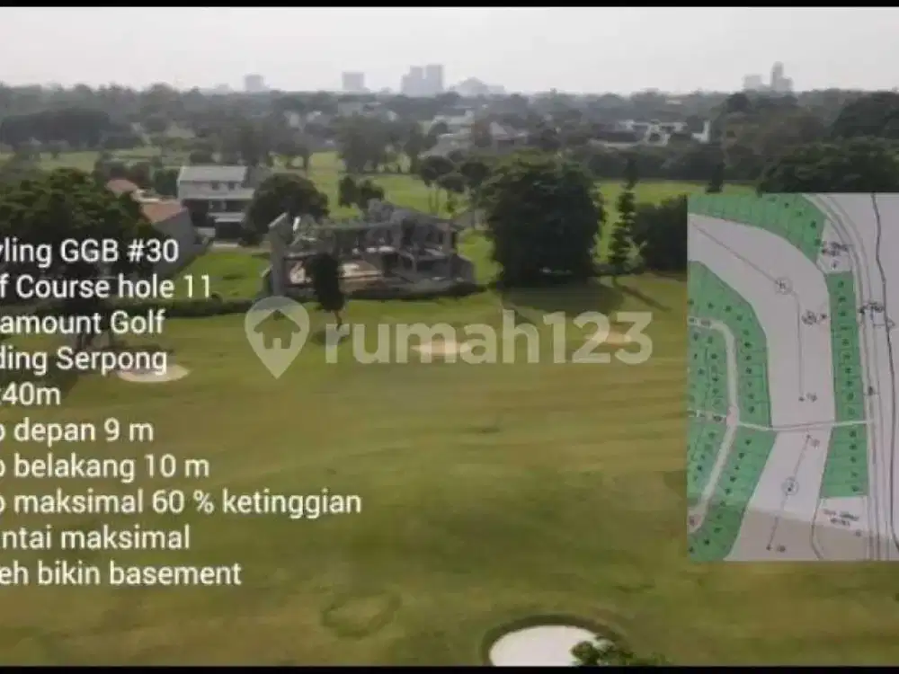 Dijual Kavling Paramount Hills Golf Gading Serpong