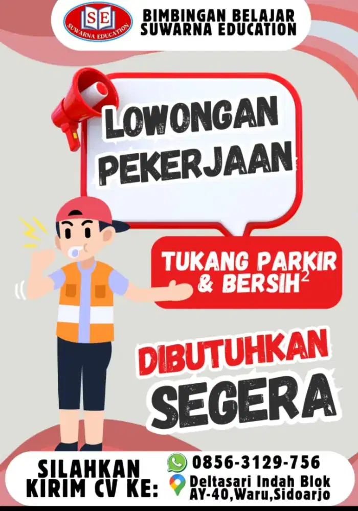 Lowongan Bersih2 dan jaga parkir