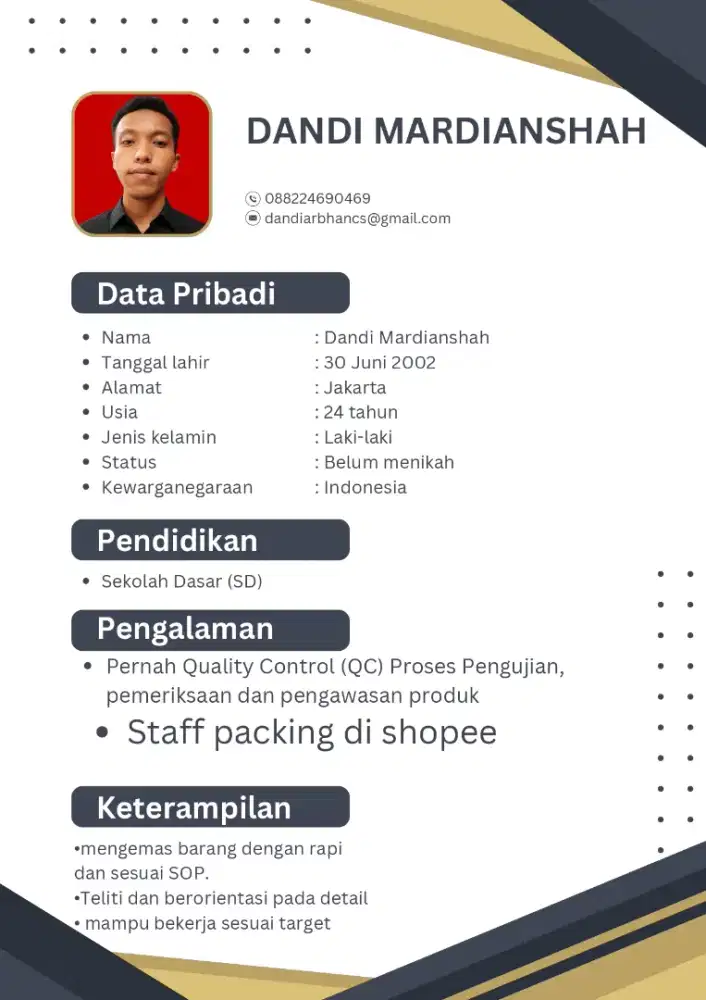 Sedang mencari pekerjaan