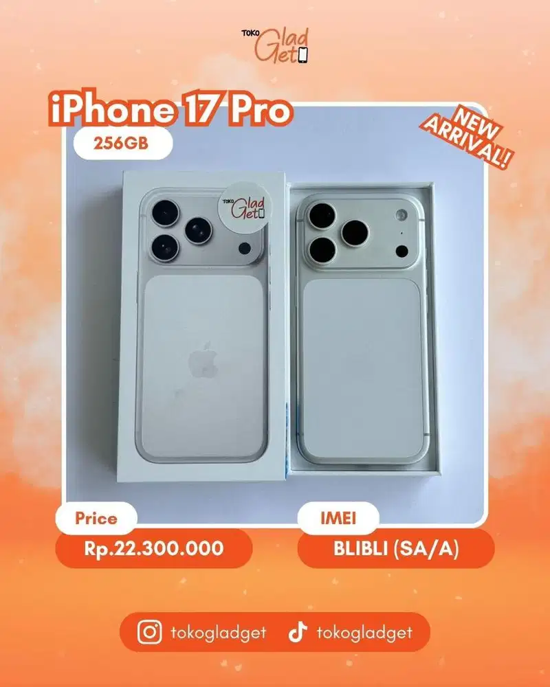 iPhone 17 Pro 256 Gb ex IBOX/BLIBLI