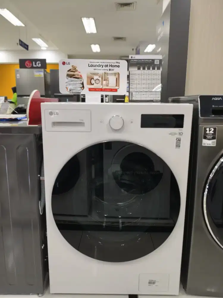 MESIN CUCI LG FRONT LOADING 15KG