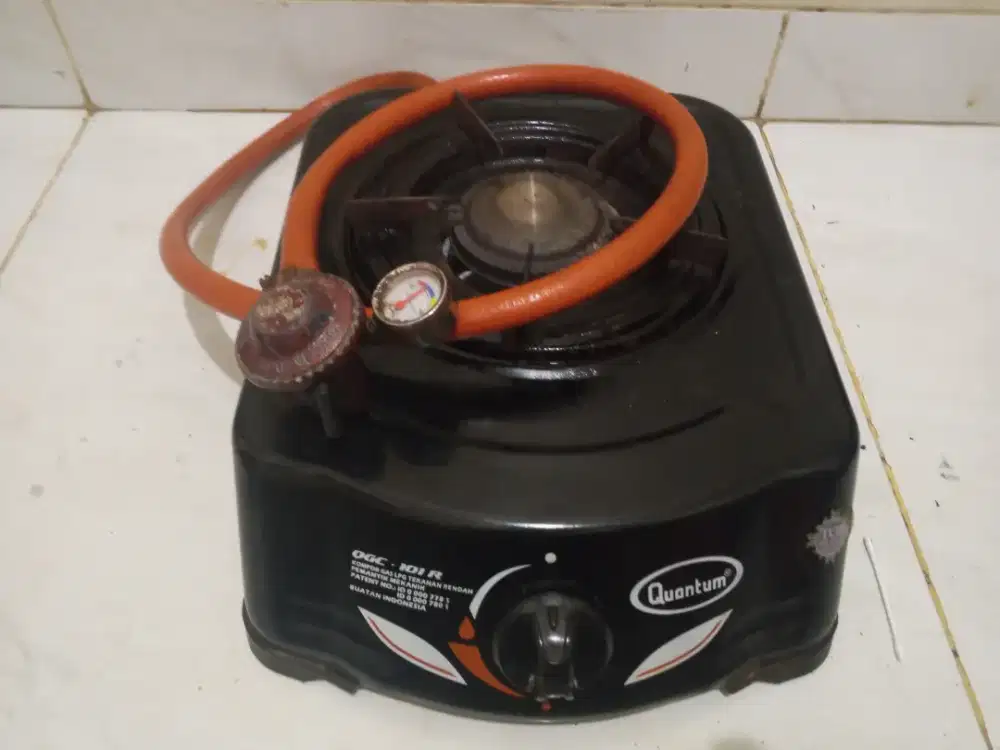 Kompor gas Quantum 1 tungku + selang regulator