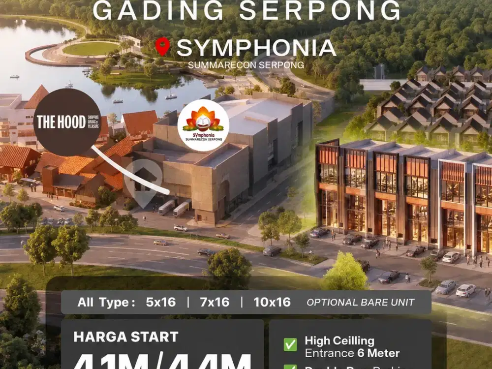Termurah Ruko 3Lantai Strozzi Commercial Symphonia Rising Star Commercial