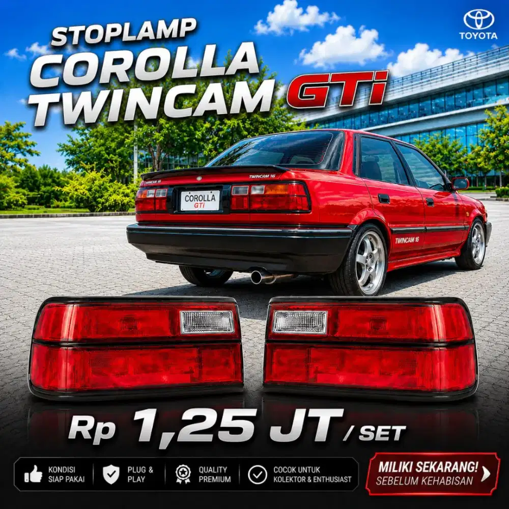 Stoplamp Lampu Belakang Toyota Corolla Twincam