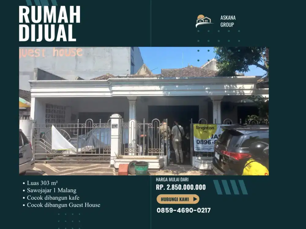 1 Menit Gerbang Tol Sawojajar Cocok Dibangun Tempat usaha Rumah Malang Poros jalan Raya
