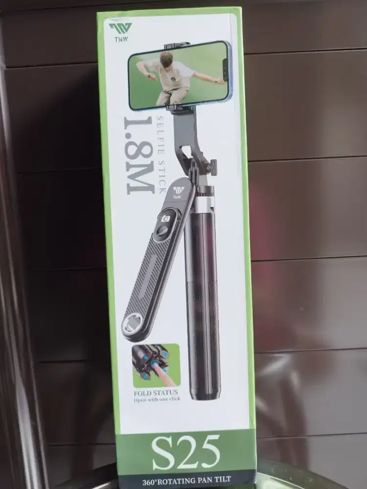 TNW S25 180cm BLUETOOTH TONGSIS TRIPOD WITH REMOTE PORTABLE