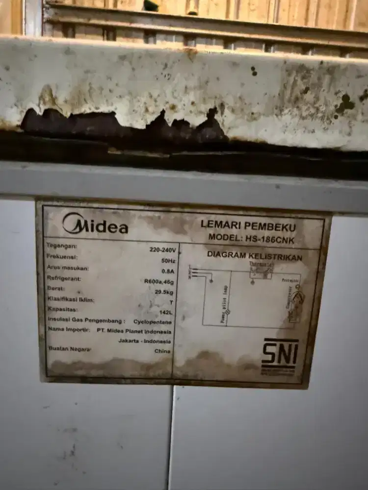 Freezer sexond bekas