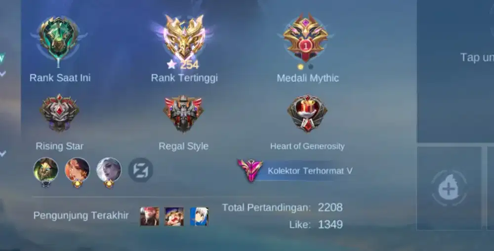 AKUN MOBILE LEGEND SMURF GANTENG