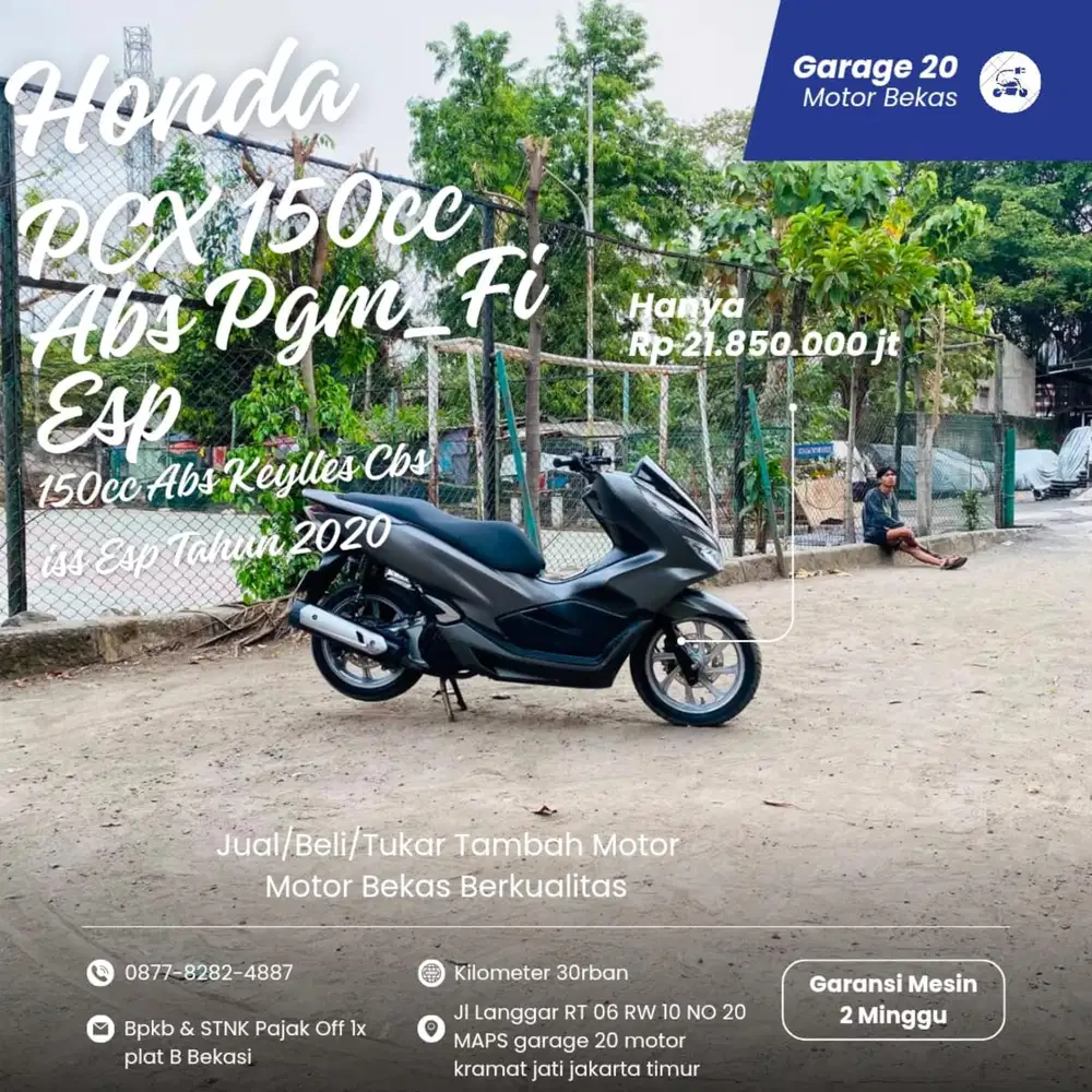 Honda PCX 150cc abs fi keylles cbs iss Esp Tahun 2020