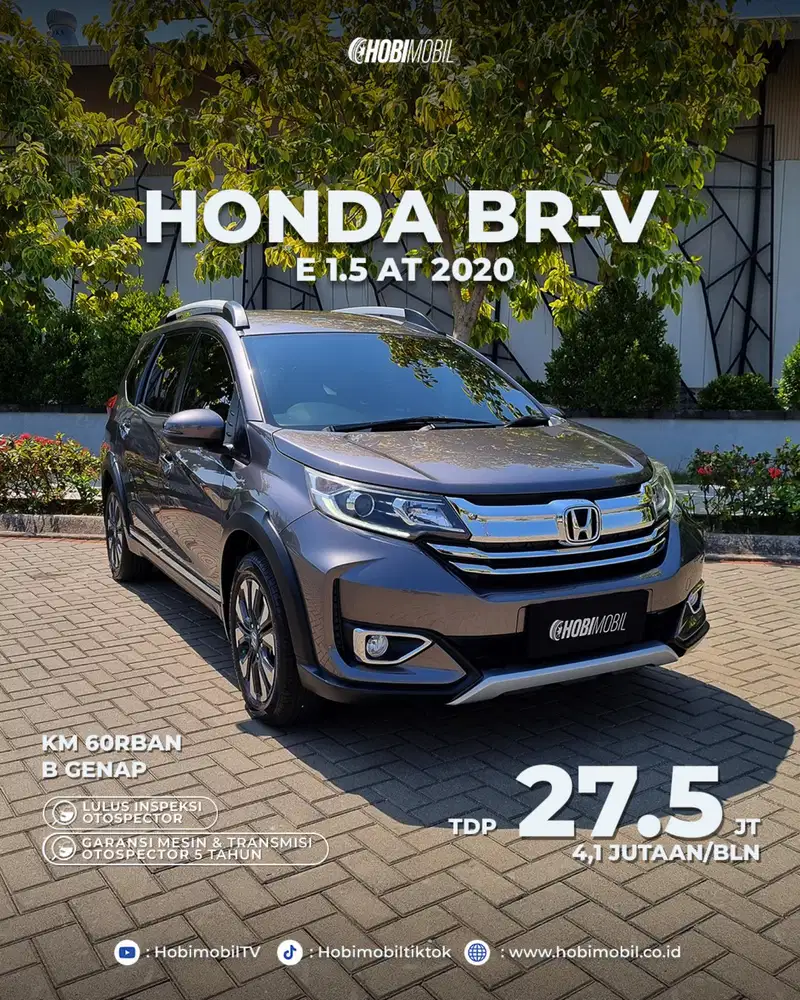 GARANSI Mesin 5 tahun  Honda Br-V E at 2020