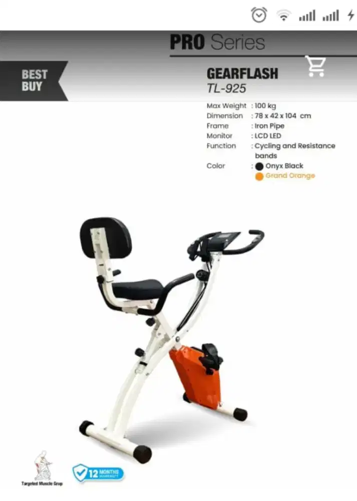 Sepeda statis TF 920/magnetic bike