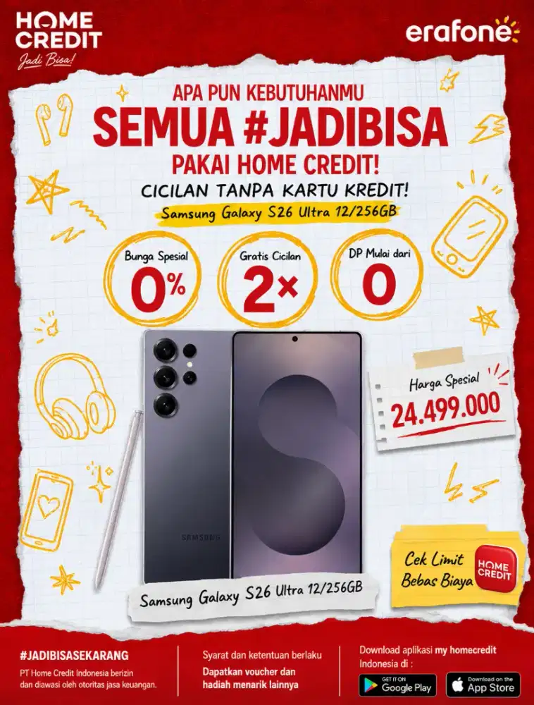 PROMO KREDIT SAMSUNG GALAXY S26 ULTRA 12/256GB TERMURAH SEKOTA  PLG