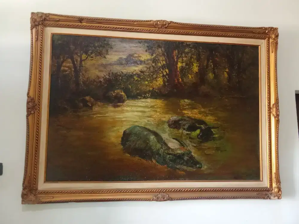 kerbau mandi karya suroso