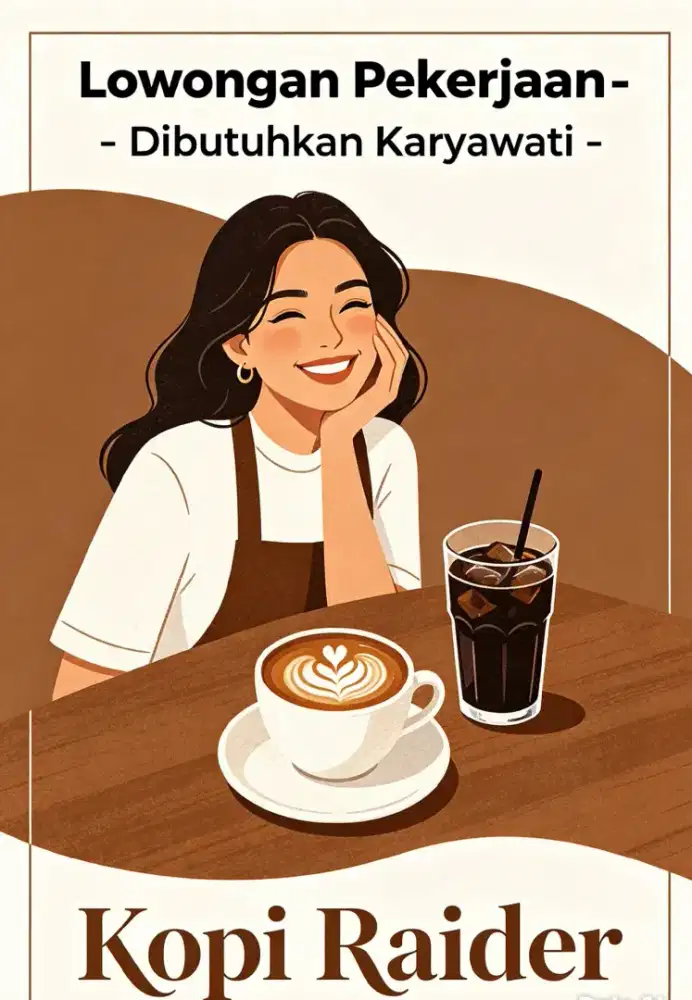 Dibutuhkan wanita utk jaga booth coffee