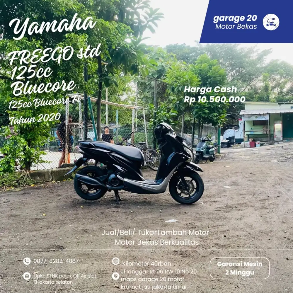 Yamaha freego 125cc std bluecore fi Tahun 2020