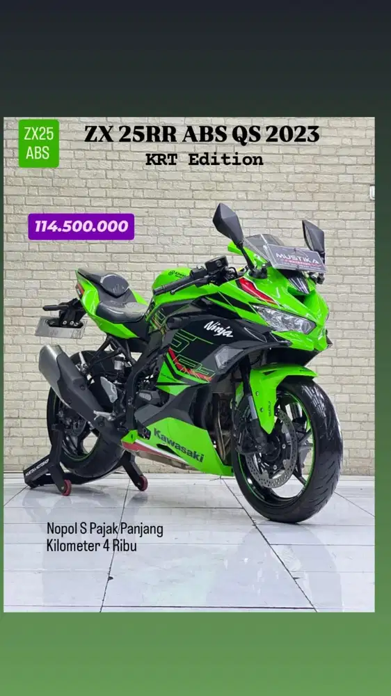 Kawasaki ZX25RR ABS 2023 Pajak panjang - Zaki Mustika
