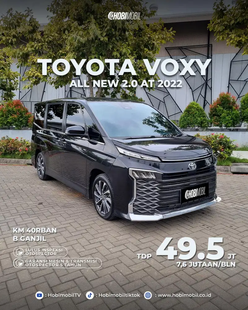 GARANSI MESIN 5 TAHUN Toyota Voxy 2.0 at 2022 facelift