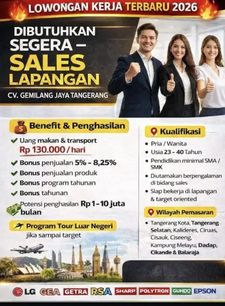 Lowongan kerja marketing