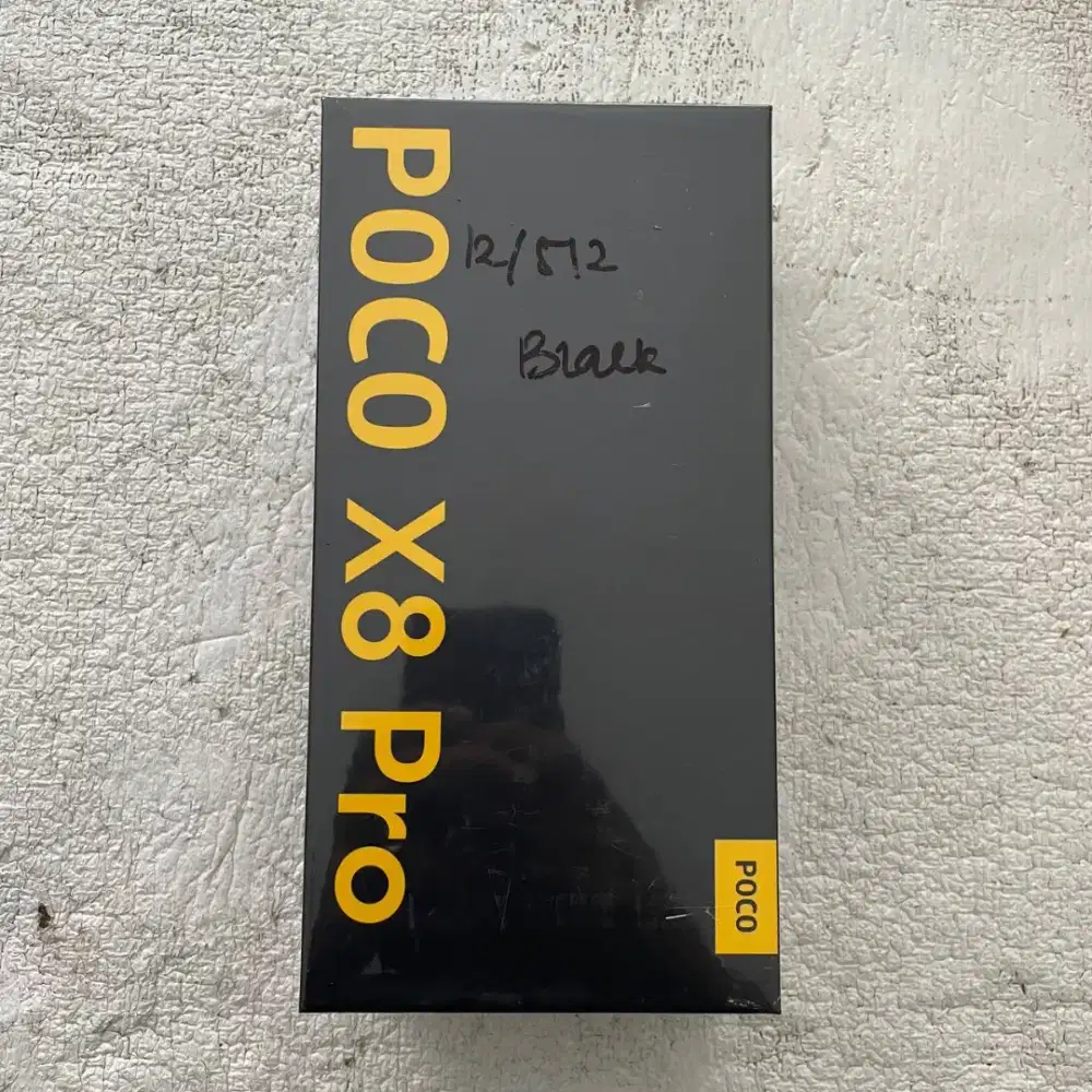 Poco X8 Pro Warna Hitam 12/512 -Kondisi new segel.