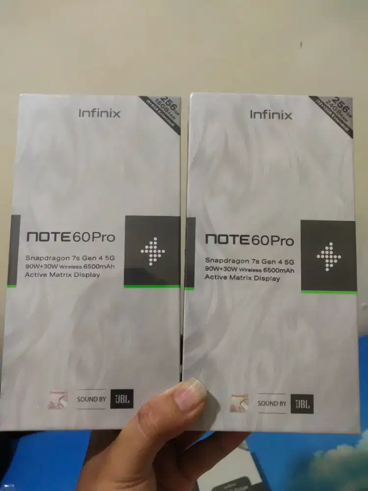 infinix note 60pro 8/256 dan 12/256 segel