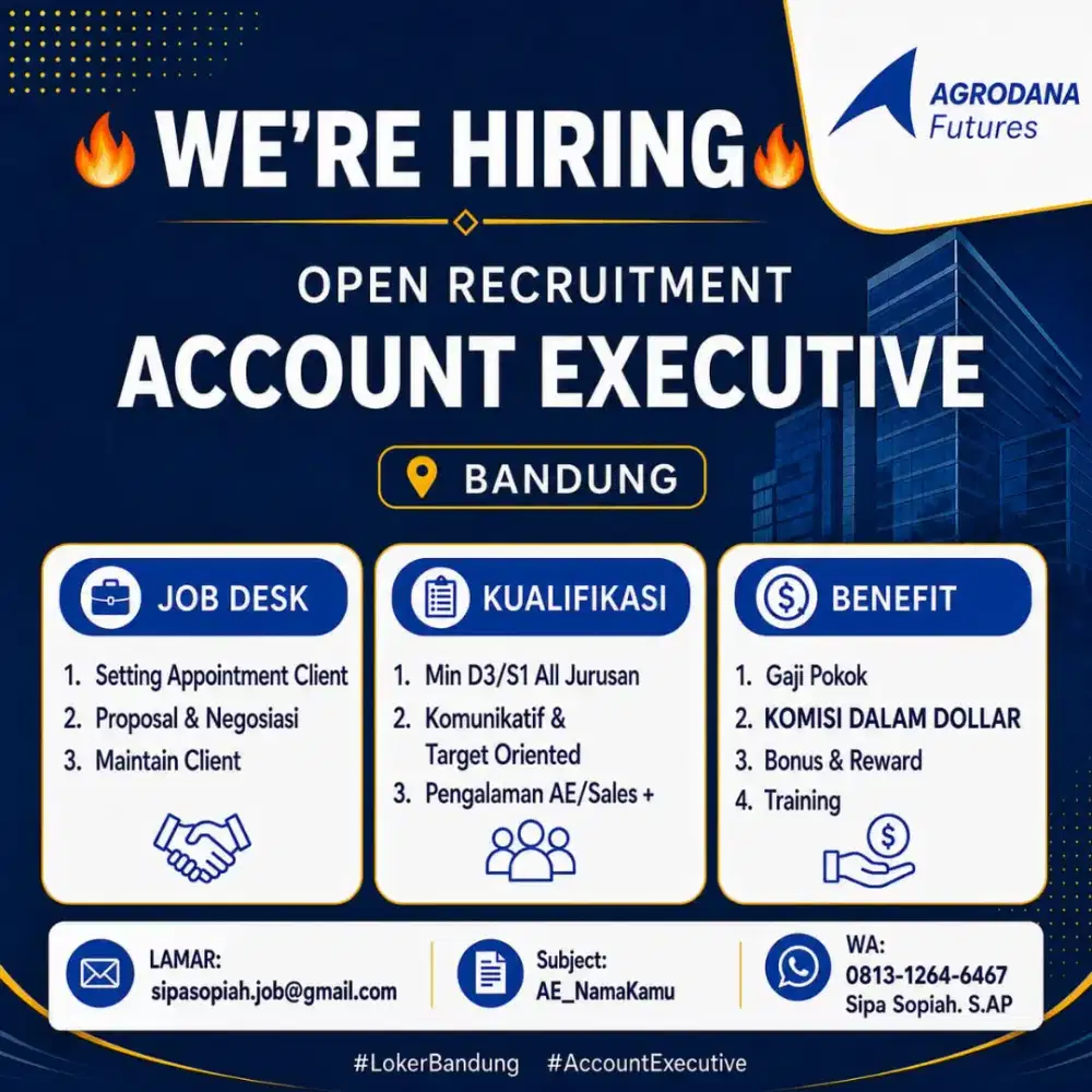 Loker untuk account executive
