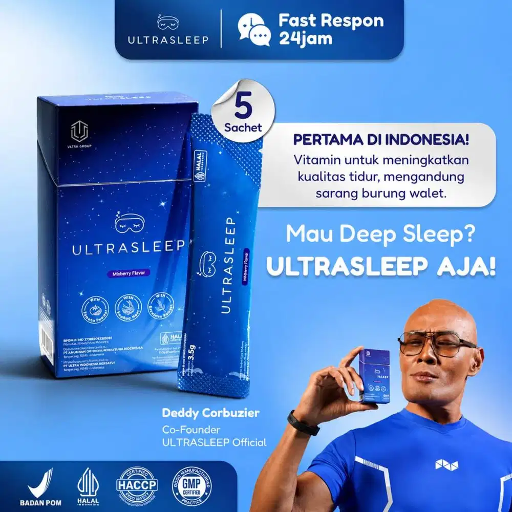 UltraSleep Suplemen Tidur Nyenyak Alami – Bantu Atasi Susah Tidur